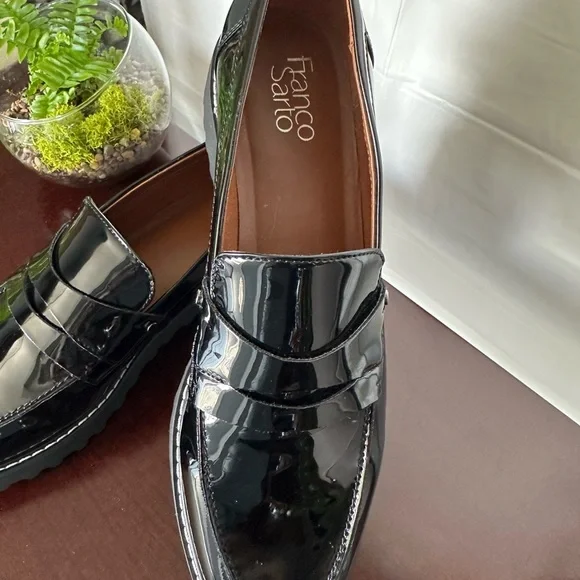 Franco Sarto Black and Gray Flats with Modern Platform size 10W - Picture 2 of 8